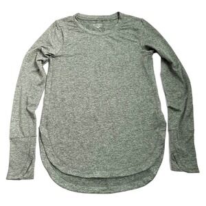 Athleta Uptempo green heathered athletic long sleeves women’s top